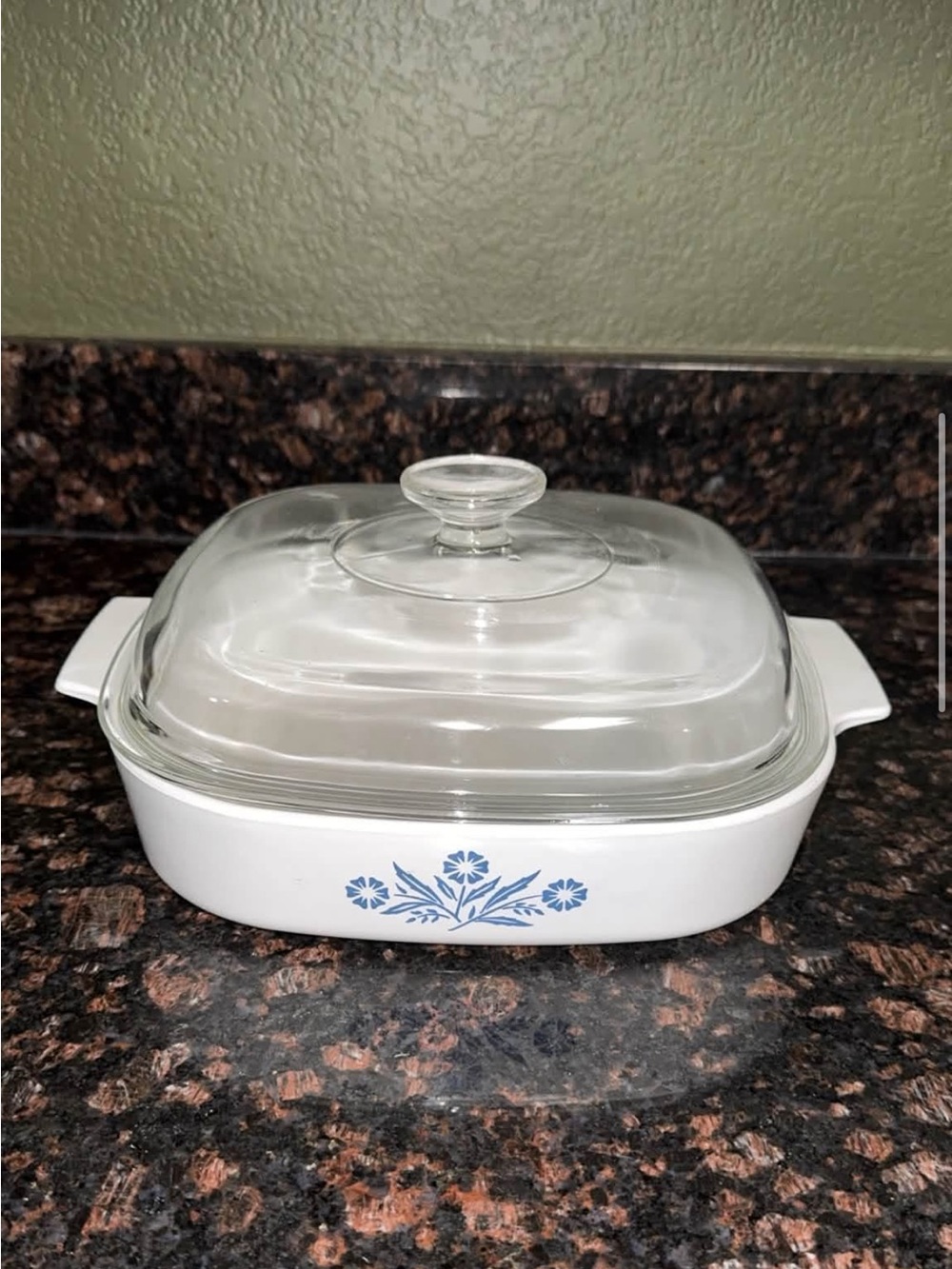 vintage CorningWare square casserole dish